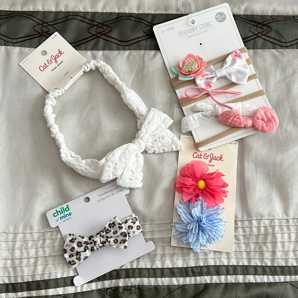 NWT Baby Girl Bow lot